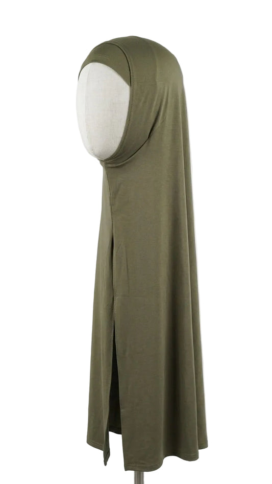 Core 02 Instant Split Set (Olive) | حجاب سبورت بتغطية كاملة