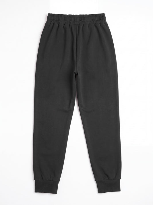 Aafiya Studio Essential Flow Pants in Midnight Veil (black) – view 2
