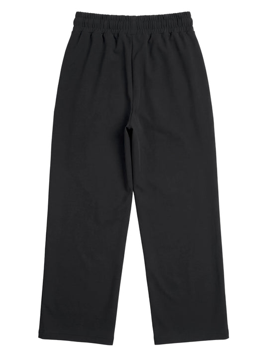Aafiya Studio Essential Wide Pants in Midnight Veil (black) – view 2