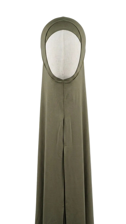 Core 02 Instant Split Set (Olive) | حجاب سبورت بتغطية كاملة