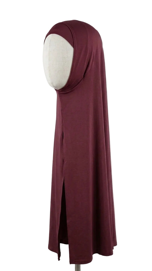 Core 02 Instant Split Set (Burgundy) | حجاب سبورت بتغطية كاملة