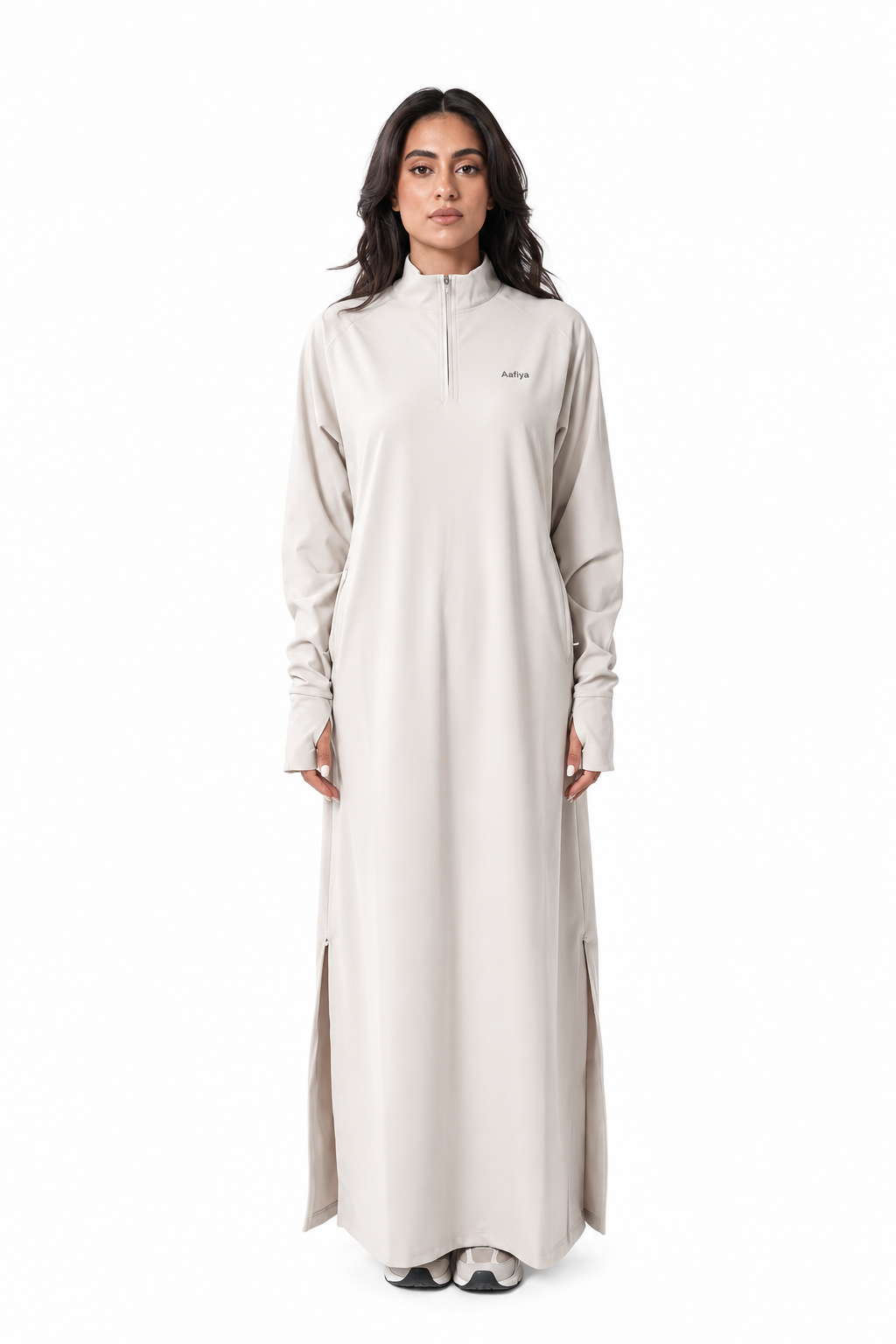 Essential Sport Abaya (Stone) | عباية رياضية