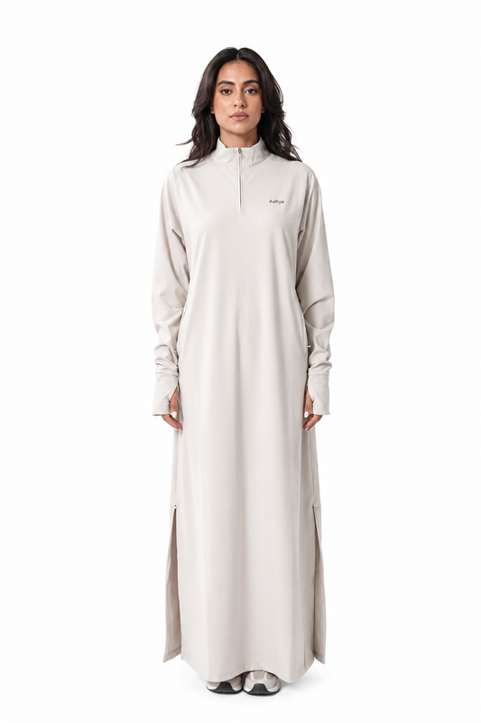Essential Sport Abaya (Stone) | عباية رياضية