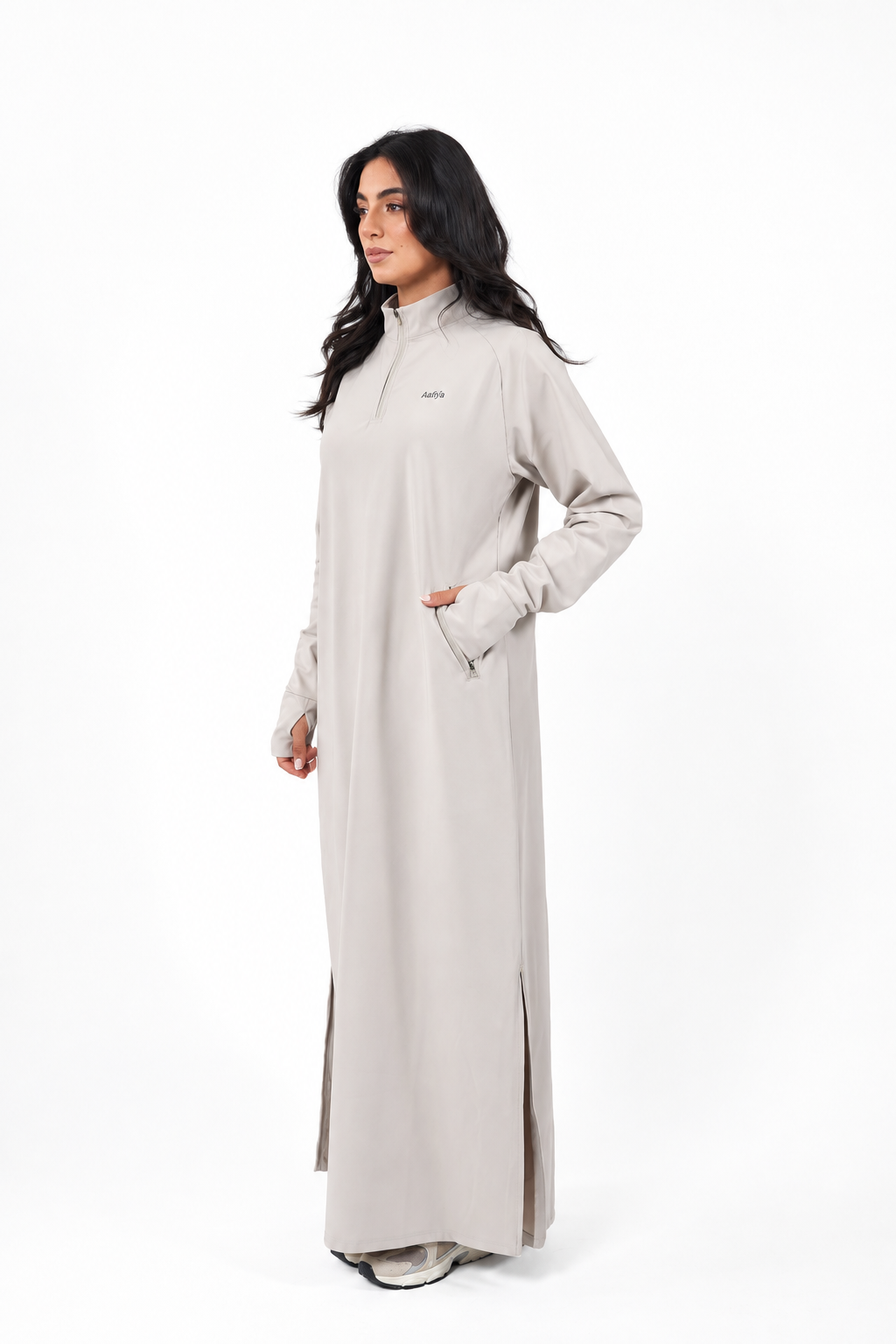 Essential Sport Abaya (Stone) | عباية رياضية