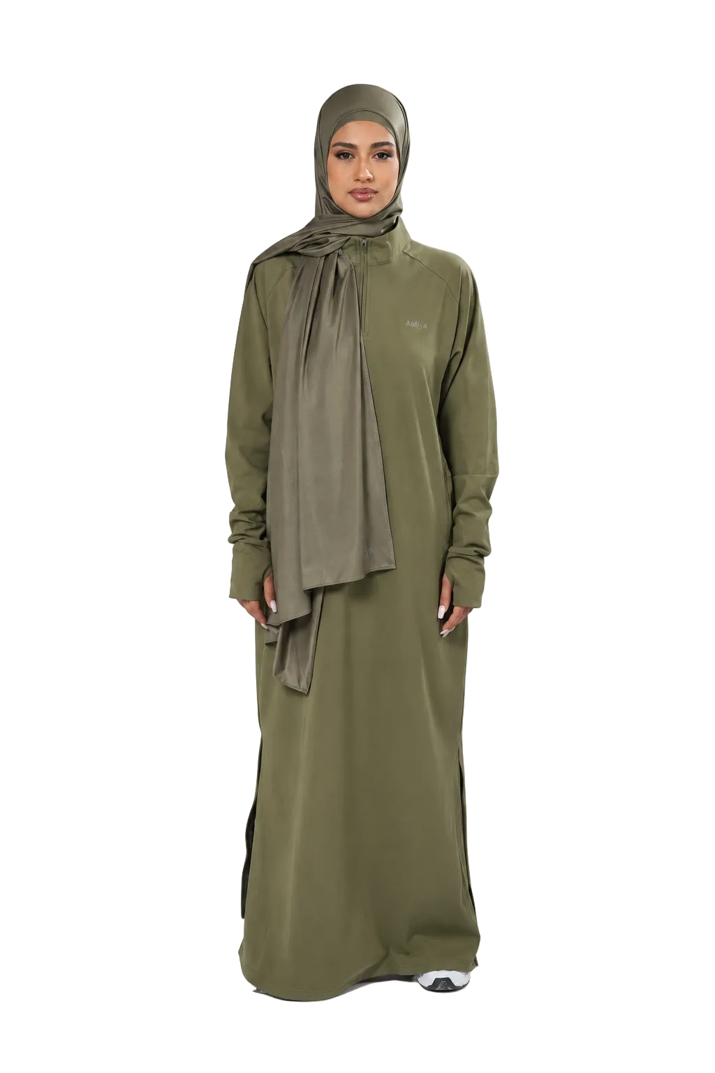 Essential Sport Abaya (Olive) | عباية رياضية