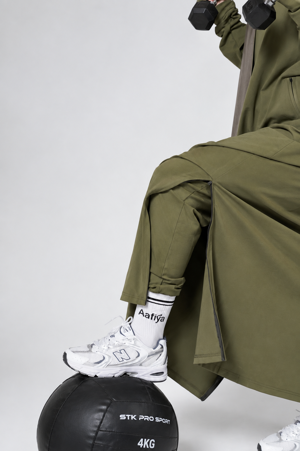 Essential Sport Abaya (Olive) | عباية رياضية