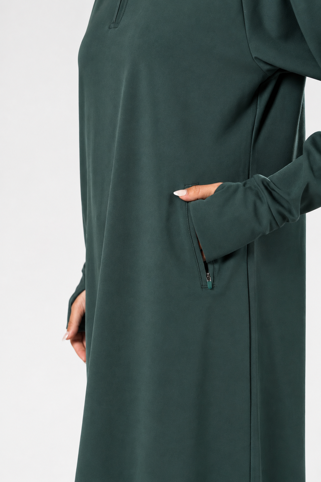 Essential Sport Abaya (Dark Teal) | عباية رياضية
