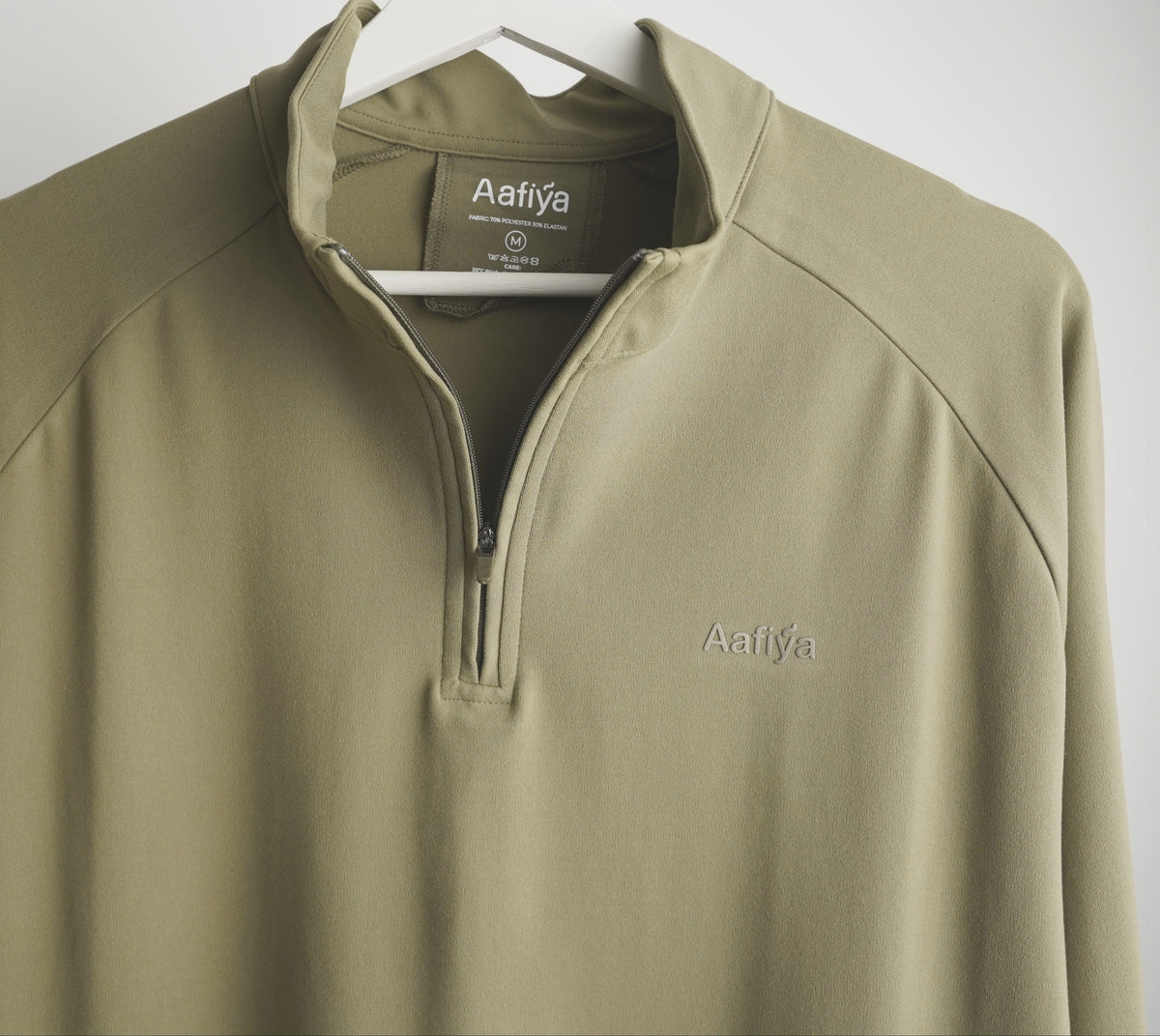 Aafiya Studio Essential Sport Abaya in Olive Clay – view 8