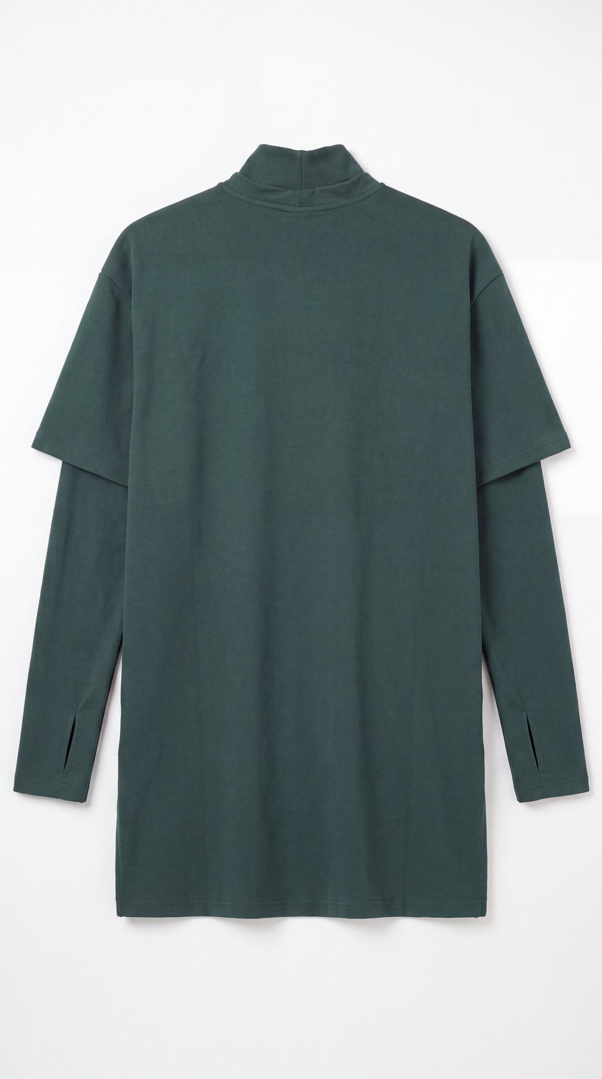 Aafiya Studio Essential Layered Tee in Deep Lagoon (dark teal) – view 8