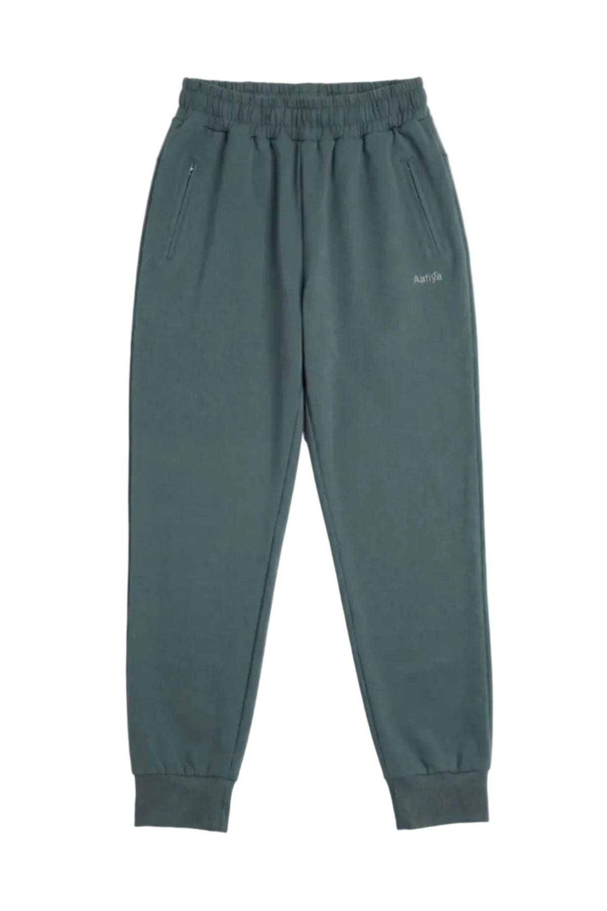 Aafiya Studio Essential Flow Pants in Deep Lagoon (dark teal)
