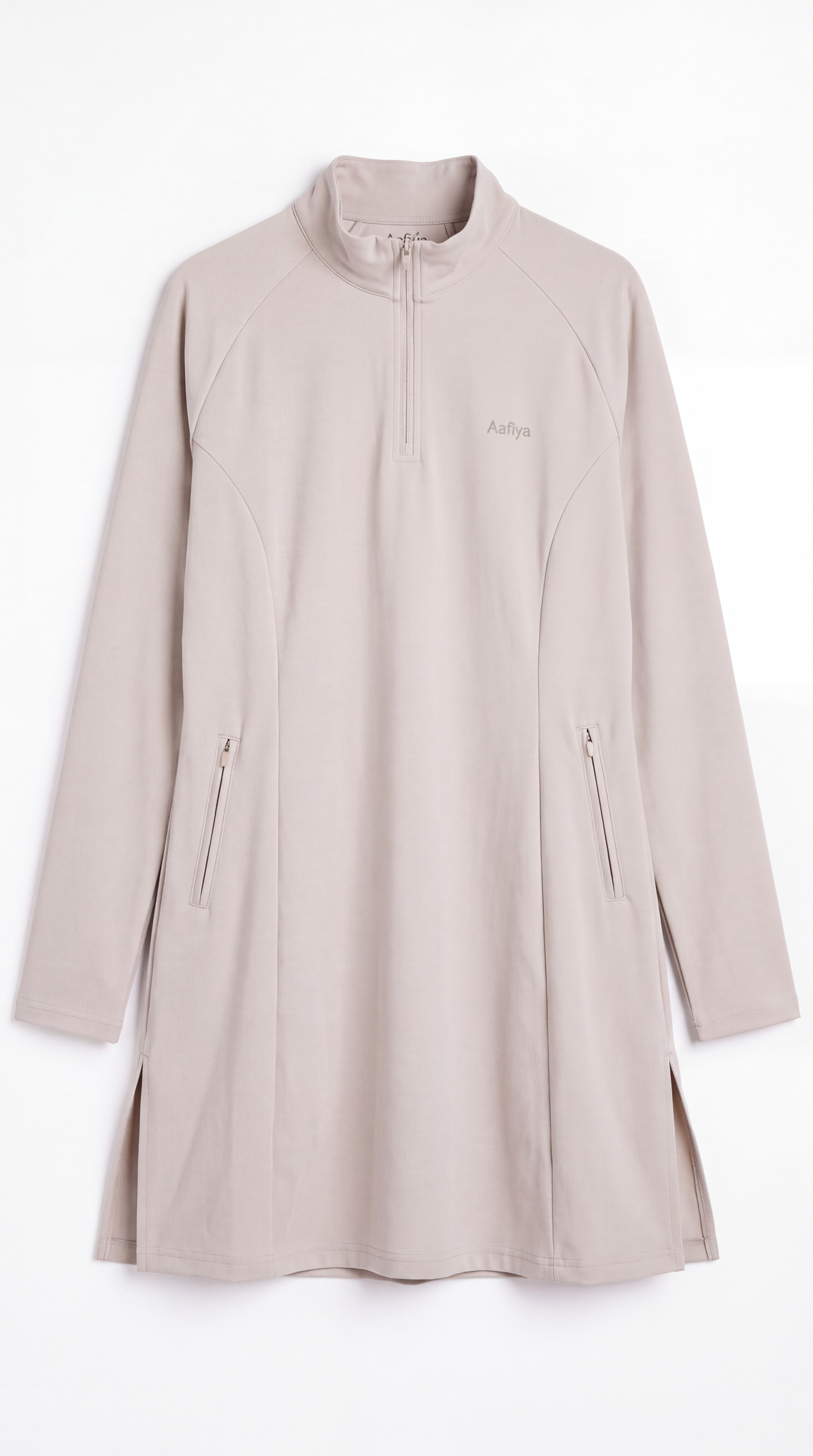 Aafiya Studio Essential Line Tunic in Desert Mist (stone) – view 6
