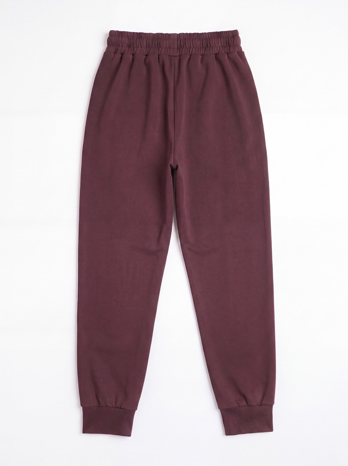 Aafiya Studio Essential Flow Pants in Bordeaux Ember (burgundy) – view 2