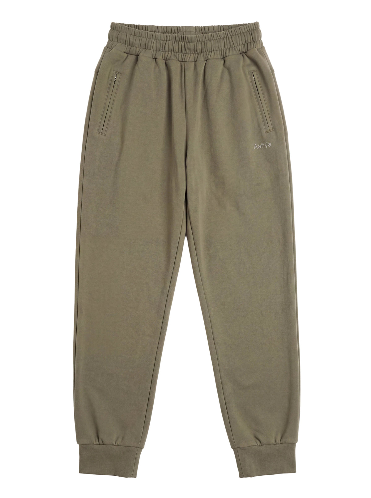Aafiya Studio Essential Flow Pants in Olive Clay